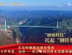 青岛特鋼(gāng)绿色鋼(gāng)鉄(tiě)铸就(jiù)世界之巅 花江峡谷大桥正式通车