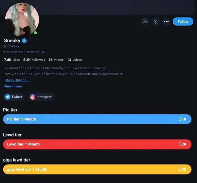 前(qián)LOL人气选手(shǒu)下(xià)海，变身福利姬(jī)收费明码标价，开发全新致(zhì)富路(lù)？
